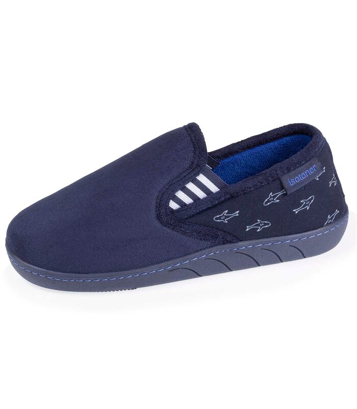 Kids Moccasin Slippers Navy image number 0
