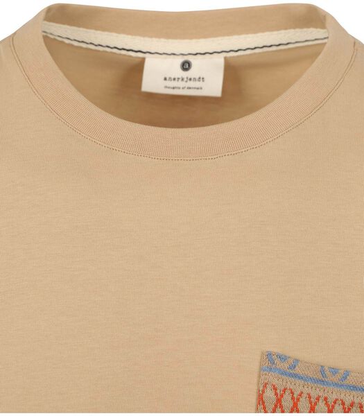 Kikki T-shirt Jacquard Beige