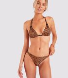 Bruin bikinitopje met luipaardprint Inyo Dorado image number 0
