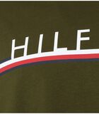 Tommy Hilfiger T-shirt Big and Tall Logo Bandes Vert Olive image number 2