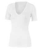 T-shirt col V tricot de peau innovation régulateur de température image number 2