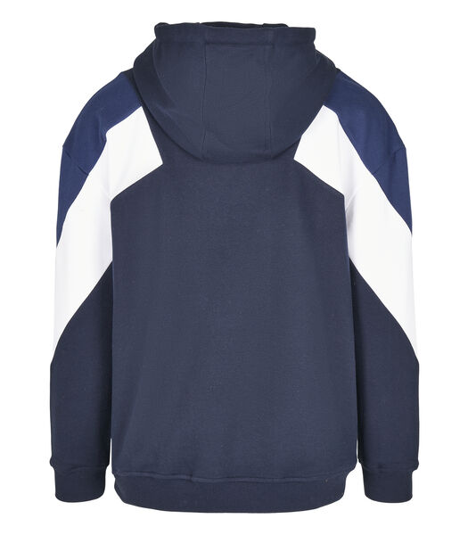 Hooded sweatshirt oversize 3-tone