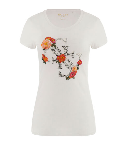 Dames-T-shirt Flower Quattro