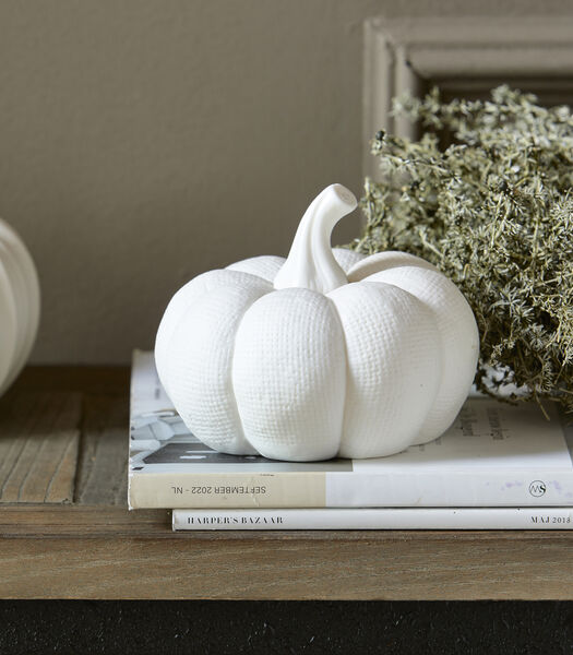 Decoratie wit, Pompoen, Herfst S - RM Olivier Pumpkin - Porselein