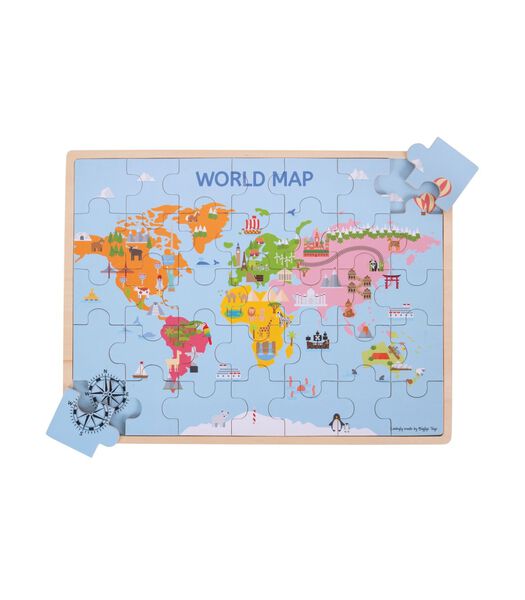 Bigjigs Puzzle carte du monde