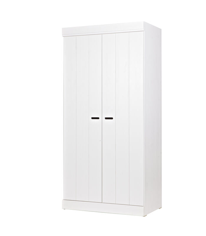 Armoire 2 Portes  - Pin - Blanc - 195x94x53  - Connect image number 2