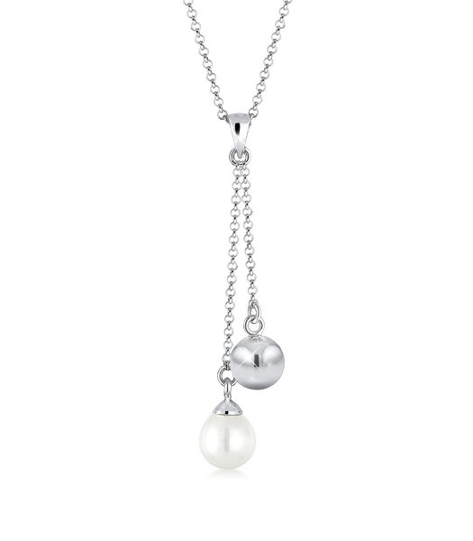 Collier Femme Boule De Perle Elegante - (925/1000) Argent