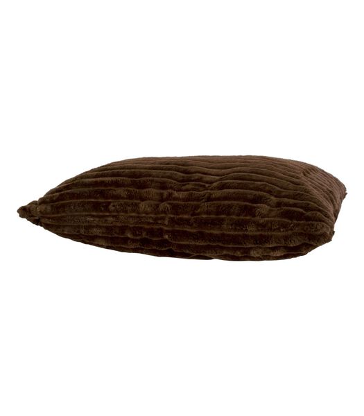 Kussen Big Ribbed - Velvet Chocolade Bruin - 50x30cm