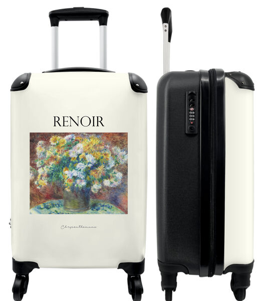 Valise spacieuse avec 4 roues et serrure TSA (Art - Renoir - Fleurs - Vieux maître)