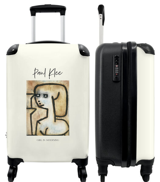 Valise spacieuse avec 4 roues et serrure TSA (Art - Abstrait - Paul Klee - Vintage)