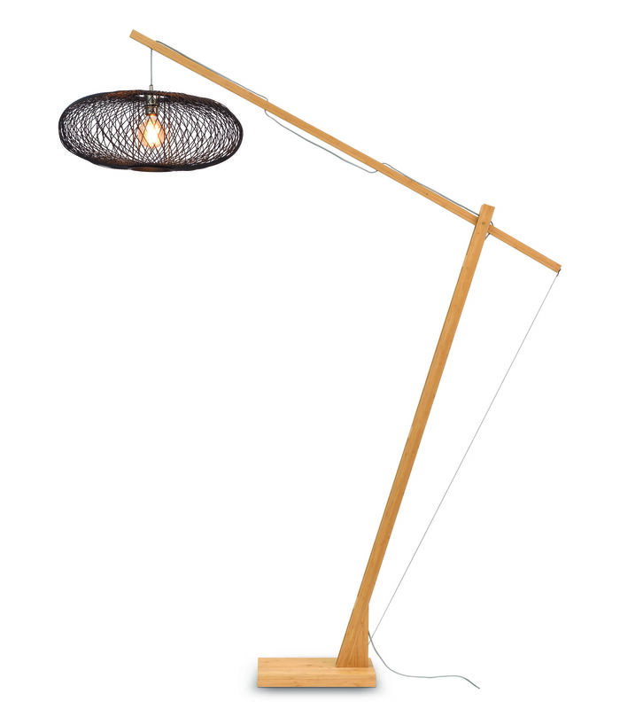 Vloerlamp Cango - Bamboe/Zwart - 175x60x207cm image number 0