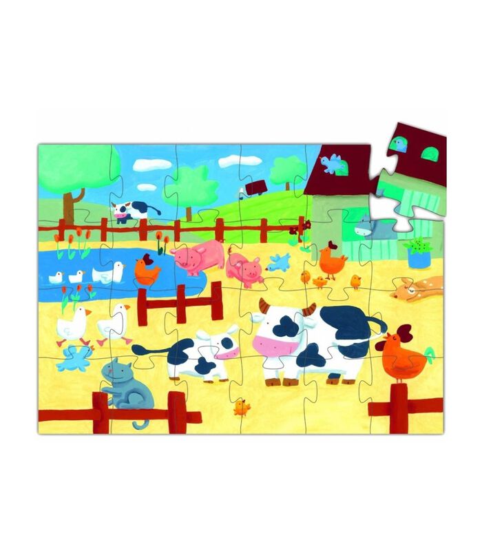 DJECO The cows on the farm 24 pcs - 28 x 22.5 x 6 cm image number 1