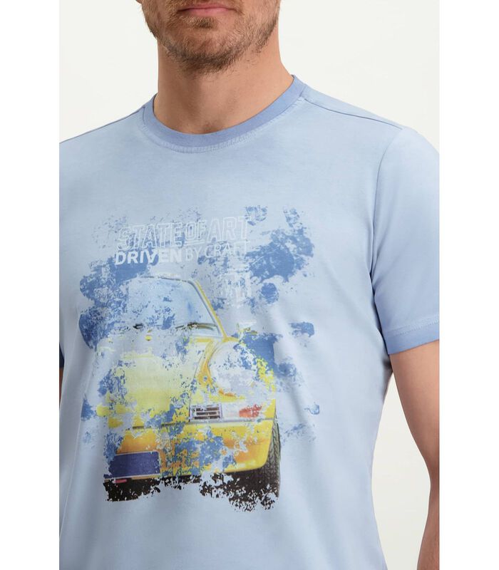 T-Shirt Print Blauw image number 2