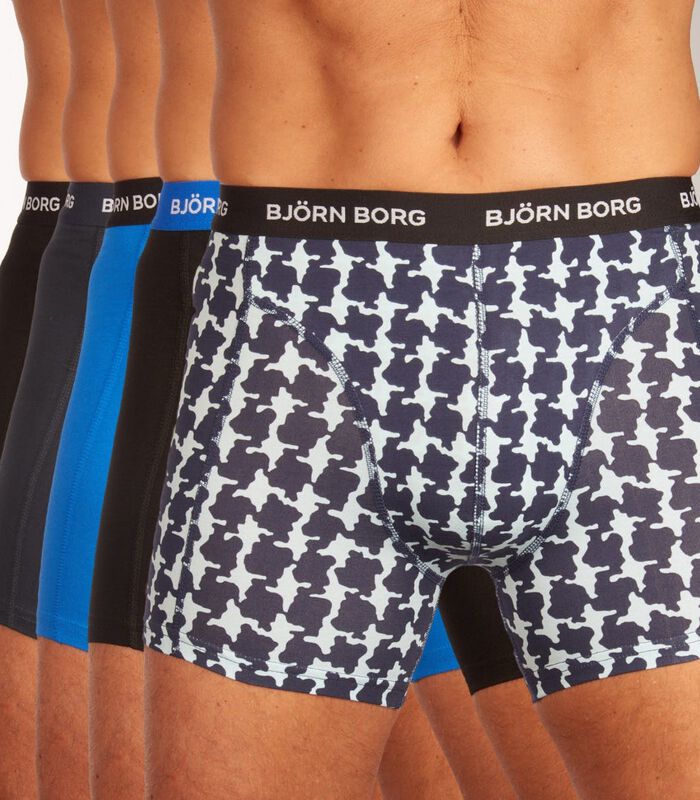 Short 5 pack Cotton Stretch Boxer image number 1