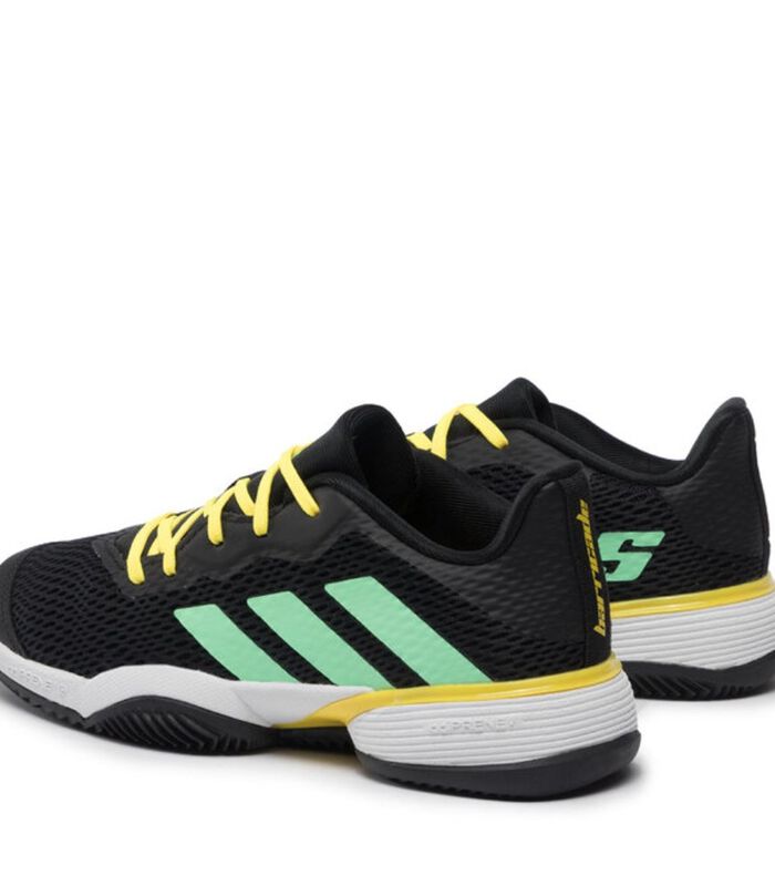 Chaussures de tennis Barricade Clay Junior Black/Green/Yellow image number 4