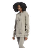 Hooded sweatshirt vrouw Natural Oversized image number 0
