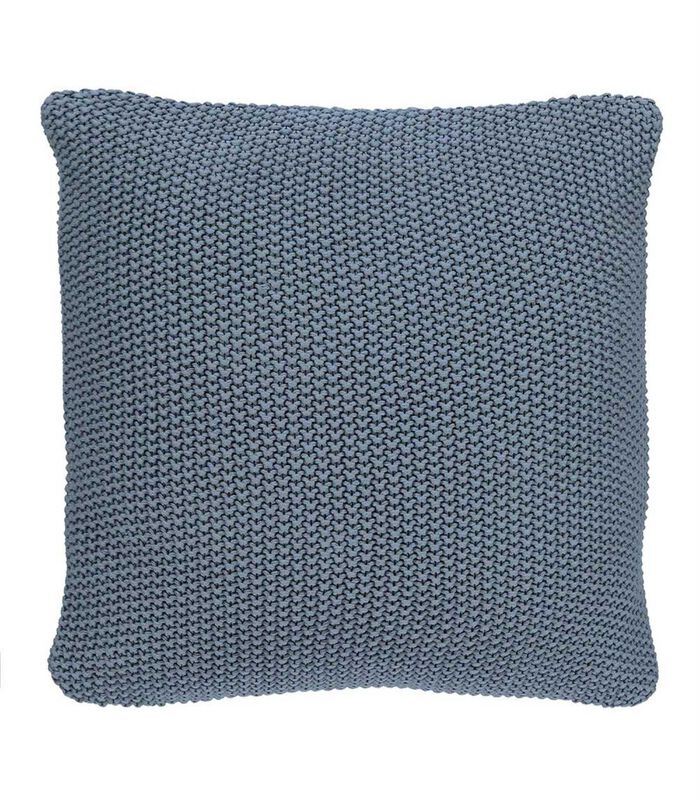 NORDIC KNIT - Coussin caré - Smoke blue image number 0