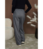 Pantalon en tweed à chevrons gris image number 1