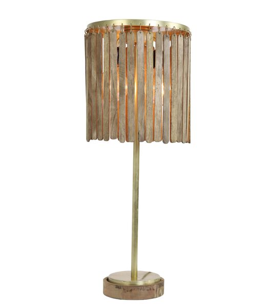 Tafellamp Gularo - Hout - Ø30cm