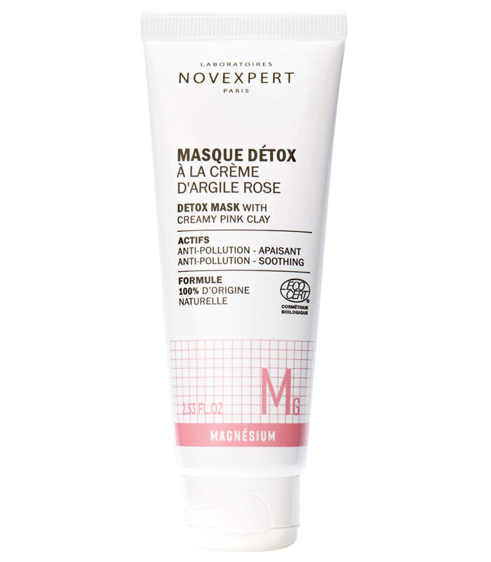 Detox masker met roze klei crème voor dames 75 ml image number 0