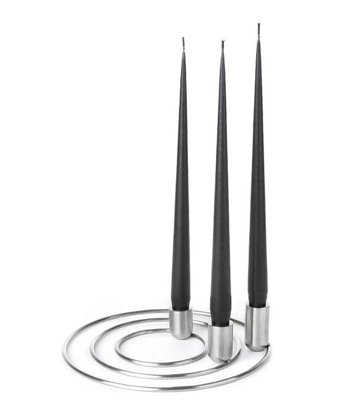 ORBITAL bougeoir lot de 3 pure stainless image number 1