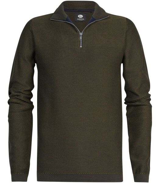 Half Zip Trui Collinsville Groen