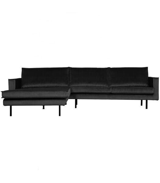 Rodeo Chaise Longue A Gauche Velvet Anthracite