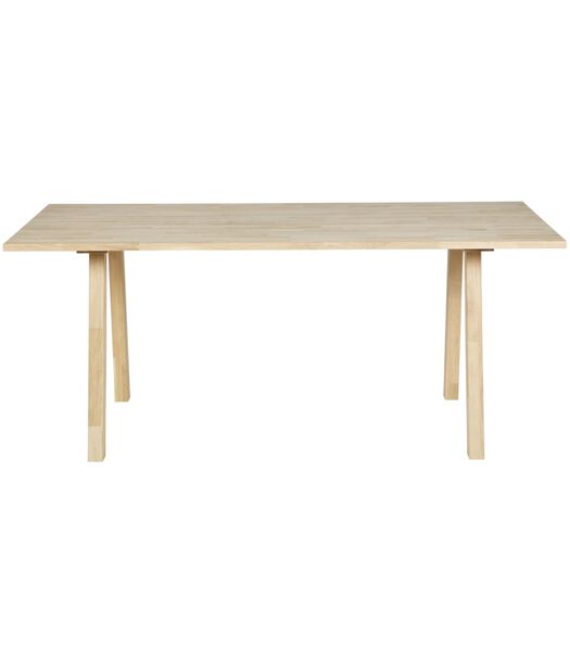 Lot de 2 pieds de table en forme de A - Chêne massif  - Transparente - 72x79x10 cm - Tablo