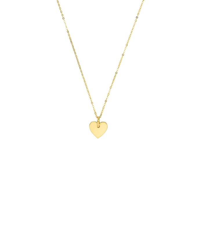 Ketting met hanger voor dames, goud 375 | hart image number 1
