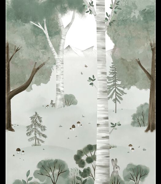 Papier peint panoramique forêt Kharu, Lilipinso