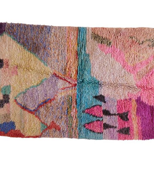 Tapis Berbere marocain pure laine 113 x 181 cm