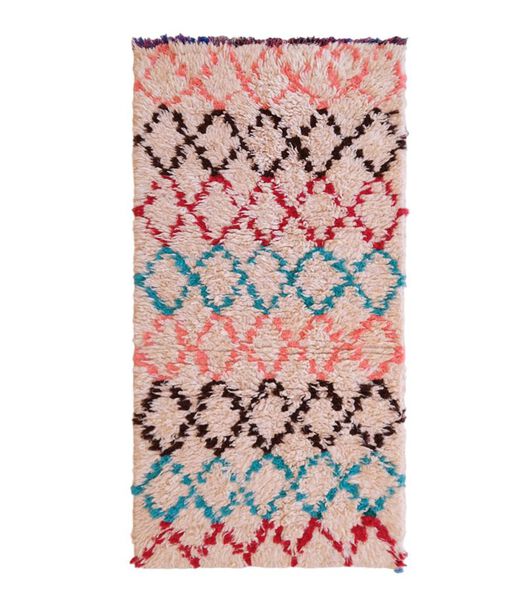 Marokkaans berber tapijt pure wol 199 x 99 cm