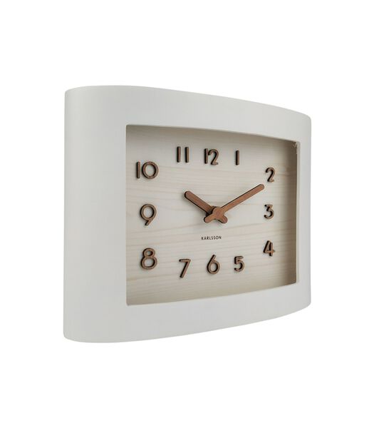 Horloge de table Sole Squared - Blanc - 8.4x22.1x16.9cm