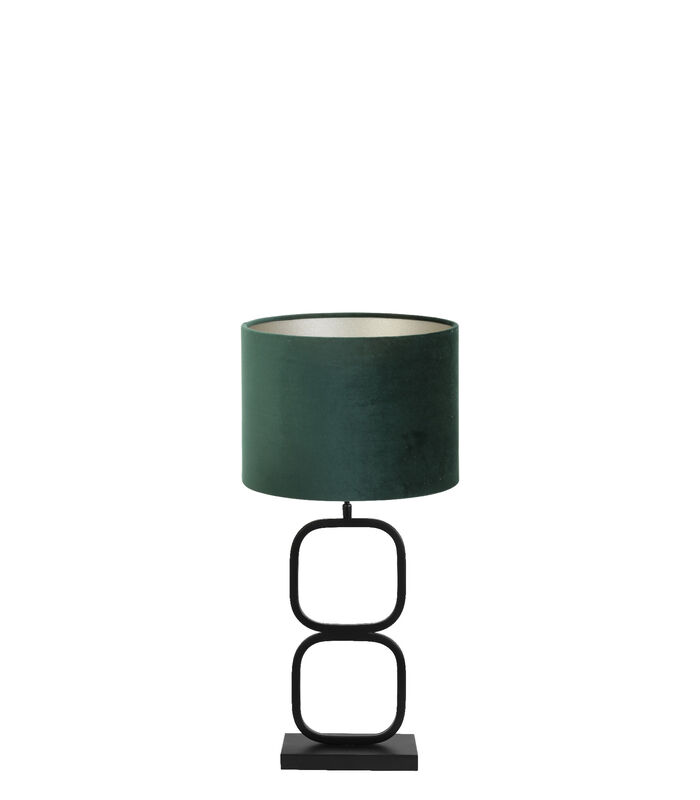 Lampe de table Lutika/Velours - Noir/Dutch Green - Ø30x67cm image number 0