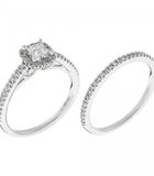 Ring 'Brillant Duo' witgoud en diamanten image number 2