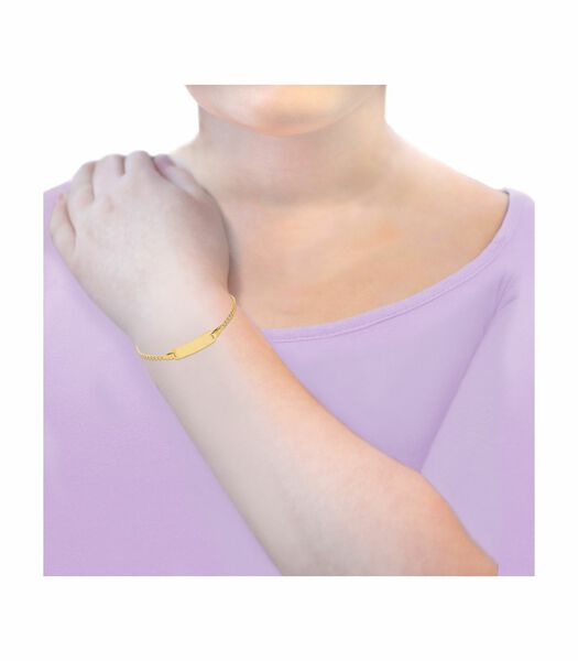 ID armband voor kinderen, unisex, goud 375