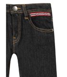 Slanke jeans met gestreepte band image number 2