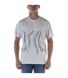 T-Shirt Octopus Censored Outline Bianco image number 0