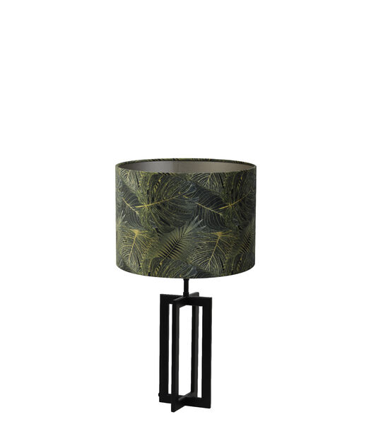 Lampe de table Mace/Amazone - Noir/Vert - Ø30x56cm