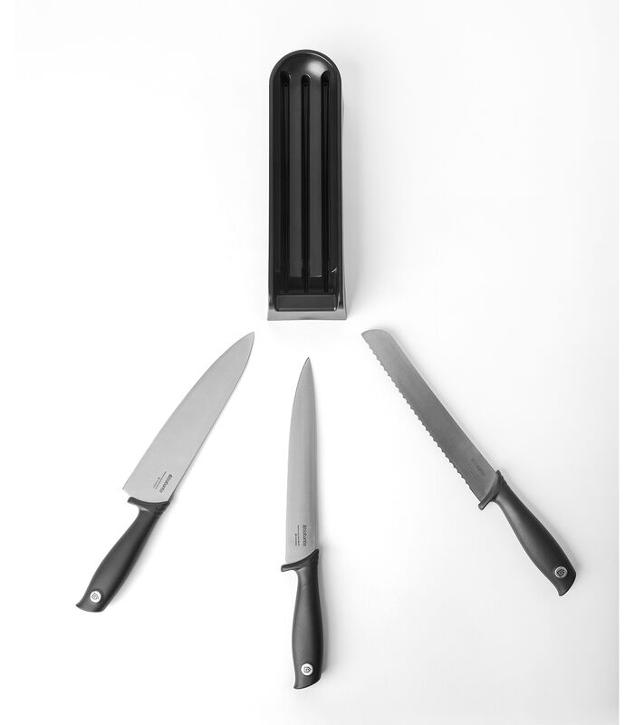 Bloc couteaux tiroir + couteaux, TASTY+ - Dark Grey image number 2
