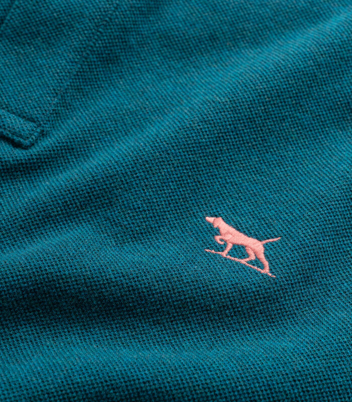 Polo slim en coton à manches courtes Gunn image number 4