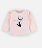 Katoenen walvis t-shirt, lichtroos image number 3