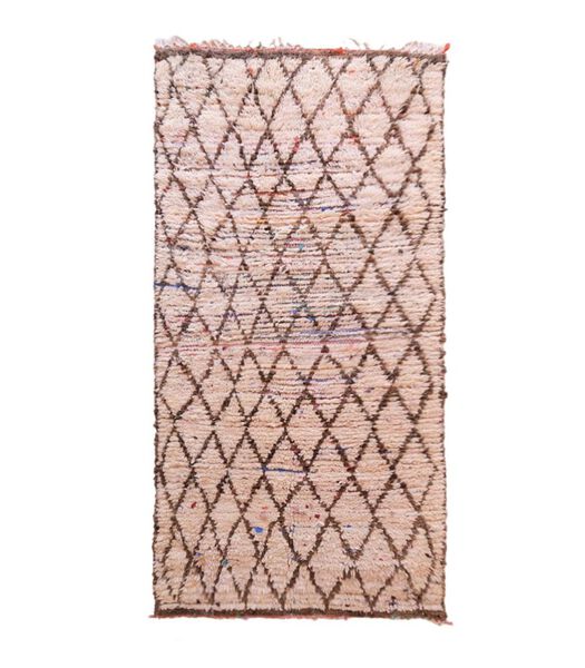 Tapis Berbere marocain pure laine 103 x 230 cm