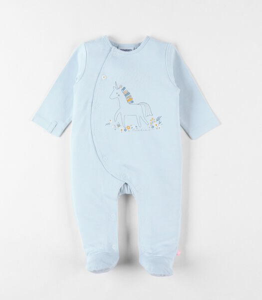 1-delige eenhoorn pyjama uit jersey, lichtblauw