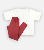 2-delige pyjama voor mama's, ecru/roos image number 1
