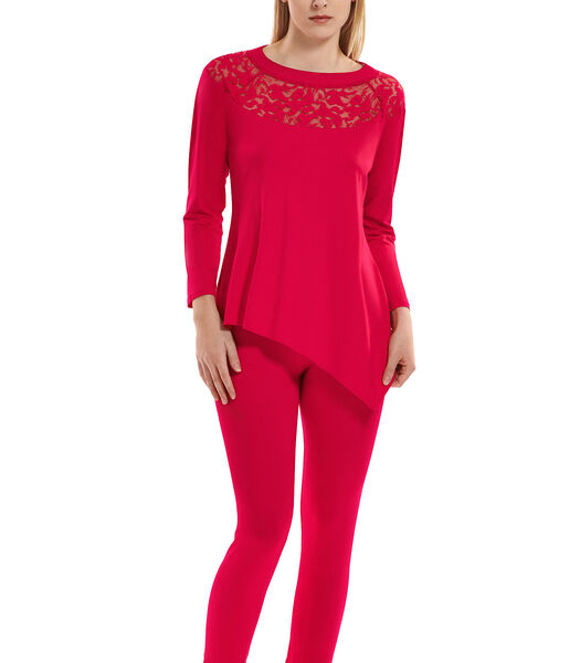 Pyjama indoor outfit broek top lange mouwen Flamenco