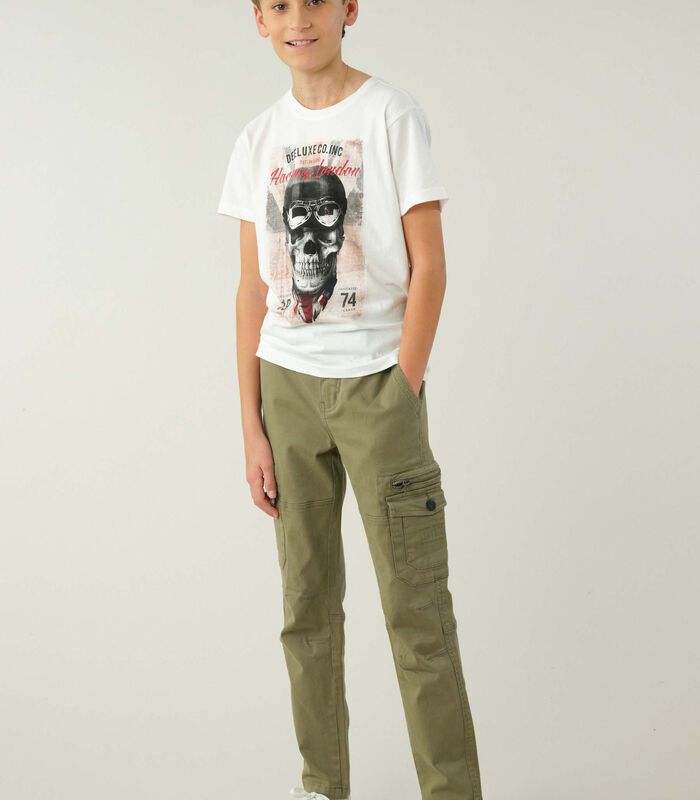 CLEM - Polyester T-shirt met ronde hals image number 1
