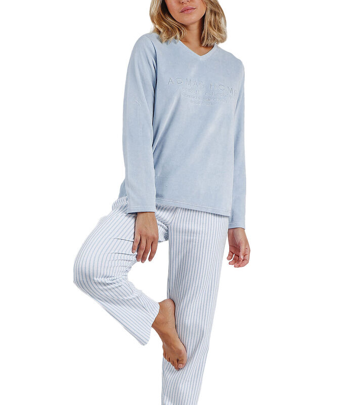 Pyjama indoor outfit broek top lange mouwen Comfort Home image number 0