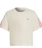 T-shirt de sport ample en coton biologique à 3 bande... image number 1