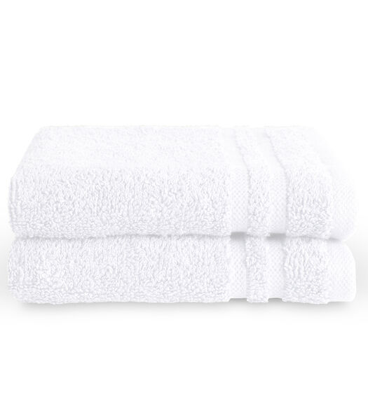 Serviette de bain 50 x 100 cm Blanc (lot de 6)